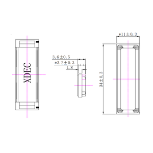 34*11Mm 8Ohm 1.5W 1.8W Công Suất Tối Đa 630Hz 84dB Âm Thanh Lớn Neodymium Máy Tính Bảng Thông Minh Máy Tính Xách Tay Loa - Product Image 2