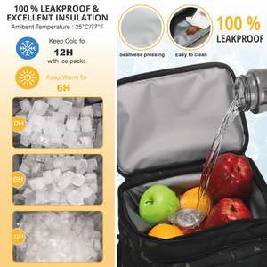 Bolsa Térmica Personalizada de Poliéster Aislante, 24L de Capacidad, Impermeable, Plegable, con Cierre de Cremallera, para Picnic, Almuerzo y Playa - Product Image 5