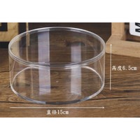 Boîte en plastique transparente de forme unique, de qualité alimentaire, en PS/PET, multi-tailles, personnalisée, pour gâteaux et biscuits