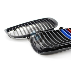Parrilla delantera para BMW E92, color negro mate, estilo M, plástico ABS, para la serie 3, 2006-2009 - Product Image 4