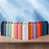 Thermos portable moderne en acier inoxydable 304, 500 ml/750 ml, givré, isolation thermique 6-12 heures, fonction de consommation directe pour