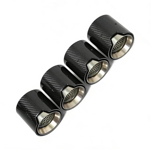 Puntas de Escape de Fibra de Carbono <span class=keywords><strong>M</strong></span> <span class=keywords><strong>Performance</strong></span> para <span class=keywords><strong>BMW</strong></span> Serie 2/3/4/5, Compatibles con el Logotipo <span class=keywords><strong>M</strong></span> - Product Image 6