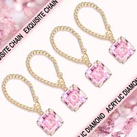 Accessoires personnalisés pour gobelets : Kit de pailles scintillantes, breloques en cristal et autocollants lettres pour gobelets de 30/40 oz – Rose accepté