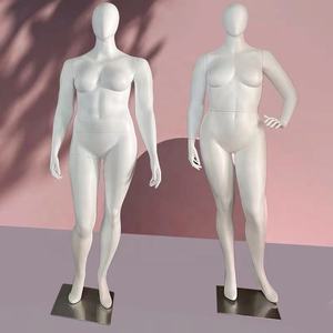 뚱뚱한 숙녀 모델 사진 모델 디스플레이 랙 전신 소품 여성 뚱뚱한 엄마 창 몸 모델 - Product Image 2
