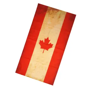 批发高品质加拿大国旗软印标志面具手帕