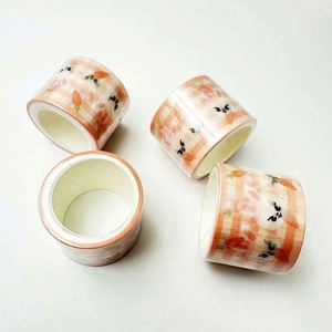 Ruban adhésif washi floral mignon et kawaii, autocollants promotionnels au design élégant - Product Image 4