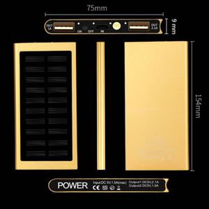 Batería Externa Solar de 10000 mAh con 2 Puertos USB y LED, Powerbank para Teléfono Móvil, Superventas - Product Image 6
