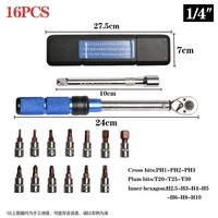 Kit de 16 outils de clé à douille métrique à cliquet manuelle réglable pour écrous de roue