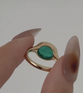 เครื่องประดับสั่งทำพิเศษ ทองแท้ 9k 10k 14k 18k ทองคำขาว ทองคำชมพู ทองคำเหลือง ประดับเพชร/พลอยจากห้องปฏิบัติการ ผลิตจากโรงงาน - Product Image 3