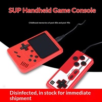 Console de jeu Macaron pour le commerce international, 500 jeux rétro FC, double joueur, bouton d'action ACT, manette SUP, sans batterie, non tactile
