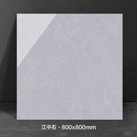 Carrelage en porcelaine blanc veiné poli, effet marbre, 800*800mm, facile à nettoyer, imperméable, pour intérieur, maison, villa, salon