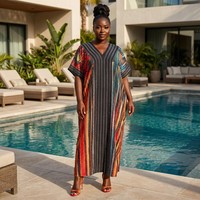 Ensemble de robes en polyester écologique pour femmes africaines grande taille, vêtements Kanga pour les occasions spéciales