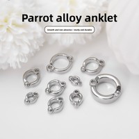 Bagues de patte rondes en aluminium avec fermoir à boucle ouverte et numéro d'identification pour pigeons, perroquets et petits oiseaux