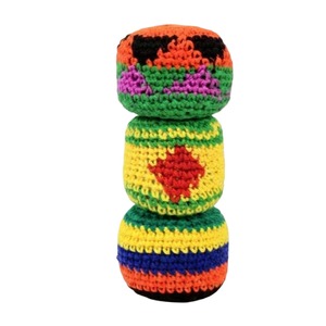Disponibile, MOQ 1 pezzo, Hacky Sack Footbag, Palline da giocoleria fatte a mano e lavorate a maglia per bambini - Product Image 6