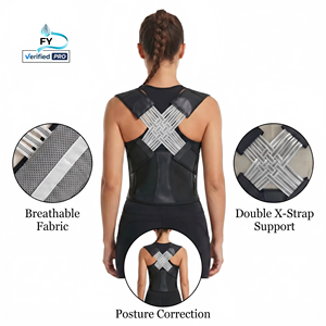 <span class=keywords><strong>Corrector</strong></span> de Postura Invisible con Doble Correa en X para Mujeres y Hombres, Soporte de Espalda Ajustable y Transpirable para Alivio del Dolor y la Columna Vertebral - Product Image 2