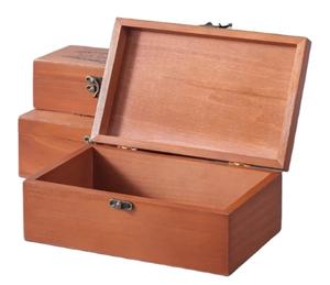 กล่องไม้ที่มีฝาปิดบานพับกล่องไม้สนธรรมชาติงานฝีมือ DIY สำหรับงานศิลปะงานอดิเรกเครื่องประดับที่เก็บบ้าน - Product Image 4