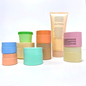 High End Wholesale 5g 10g 15g 20g 30g 50g 100g Face Cream <b>Container</b> Black Frosted Glass Jar with Plastic Bamboo Lid - Product Image 6