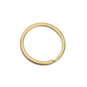 Brass Key Ring Round Handmade Gold Color <b>Keychain</b> For DIY <b>Personalized</b> Accessories - Product Image 5
