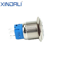 Lampu Led Tombol Tekan Sesaat XDL17-19NAEP15/C Sakelar Tombol Tekan Diterangi Logam