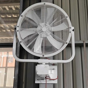 มอเตอร์ PMSM ประหยัดพลังงาน ขนาด 47 นิ้ว 110V / 220V / 380V พัดลม HVLS ขนาดใหญ่ พัดลมติดผนังอุตสาหกรรม ความเร็วสูง - Product Image 6