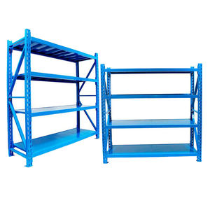Estantes y estantes apilables al por mayor, estante de almacenamiento para almacén, estanterías de acero, estantes de metal de servicio medio, estantes de estantería sin pernos - Product Image 1