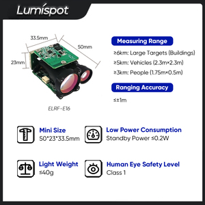 Module télémètre laser Lumispot ELRF-E16 pas cher de Chine, module de mesure laser ELRF-E16 1535nm Lumispot ELRF-E16 - Product Image 2