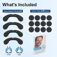 Kit de dilatateurs nasaux personnalisables pour le sommeil et le sport - Bandes nasales réutilisables sans latex, adhésives, certifiées CE, hypoallergéniques, non médicales