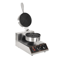 Pembuat Waffle Mini Anti Lengket Permukaan Stainless Steel Komersial Profesional Teknologi Pemanasan Cepat Desain Ringan Portabel