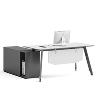 Mobilier de bureau en bois MDF à prix d'usine Bureau de direction commercial moderne avec tiroir