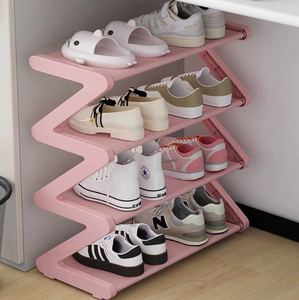 <span class=keywords><strong>Zapatero</strong></span> Moderno de 4 Niveles en Forma de Z, Plegable, Impermeable, Ahorra Espacio, de Pie, para Sala de Estar, Dormitorio o Entrada - Product Image 6