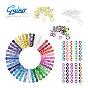 Staffe dentali elastiche ortodontiche O-ring legatura catene elettriche in due colori prodotti per l'igiene orale multiuso - Product Image 6