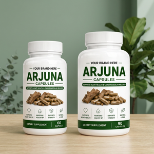 <b>Your</b> Brand Here Arjuna Capsules 60 Count Heart & Hair Growth & Skin Brightening Support Natural Dietary <b>Supplement</b> - Product Image 1