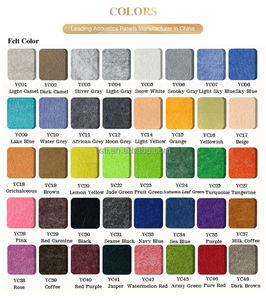 Paneles acústicos de tela de Fieltro de Poliéster con absorción de ruido ranurado en V personalizado de colores ricos decoración de paredes interiores Tiels hexagonales - Product Image 5