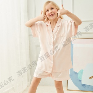 FUNG 3034 High Quality Polyester Satin Pajama Set Solid Pajamas Factory Wholesale <strong>Silk</strong> Sleepwear Embroidery Pajamas Women - Product Image 2