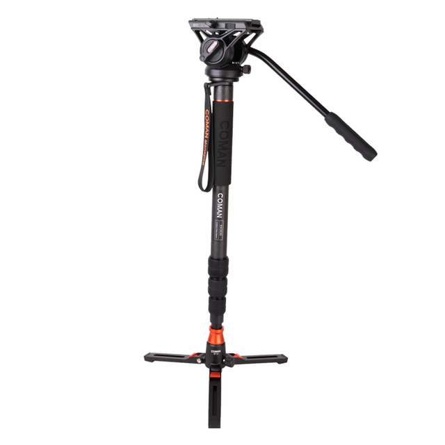 Dx428cq5s Coman Professional Carbon Fiber Multifunction Monopod With Tripod