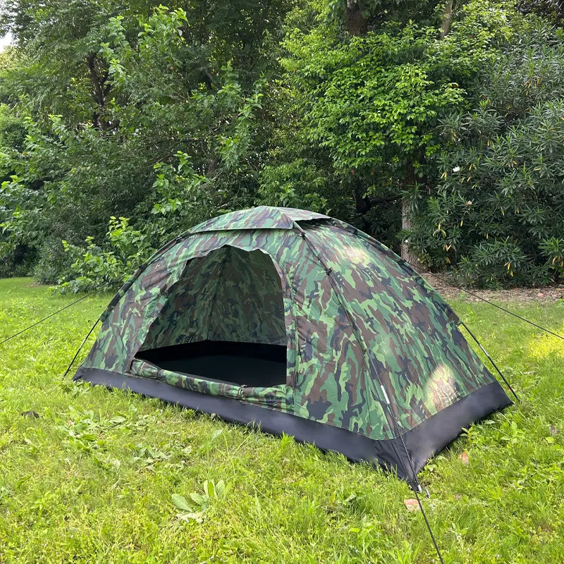 Anpassung wasserdichtes taktisches Outdoor-Zelt 1-2 Personen Camouflage Camping Zelt für Picknick