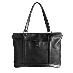 Sac fourre-tout en cuir PU grand format pour femme, style rétro européen et américain, fermeture ouverte, classique et indépendant - Product Image 6