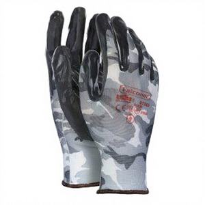 Guantes de Seguridad de Nitrilo con Camuflaje Falconer de INDUSTRIAL STARTER SPA, Modelo 07363-09, Talla 09 - Product Image 1
