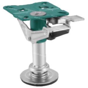 SS 100 150 MM Japan Style <span class=keywords><strong>Floor</strong></span> Truck <span class=keywords><strong>Lock</strong></span> <span class=keywords><strong>Caster</strong></span> - Product Image 1