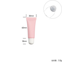 Tubes de brillant à lèvres de haute qualité 10ML Logo personnalisé Tube à presser rose Emballage de crème de lotion Tube vide