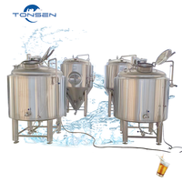 Système de brassage de bière artisanale Tonsen 500L 1000L 2000L 3000L 5000L Équipement de brasserie commerciale