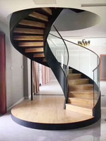 Escalier en colimaçon moderne, escalier en arc intérieur, villa, hôtel, club, escalier en colimaçon
