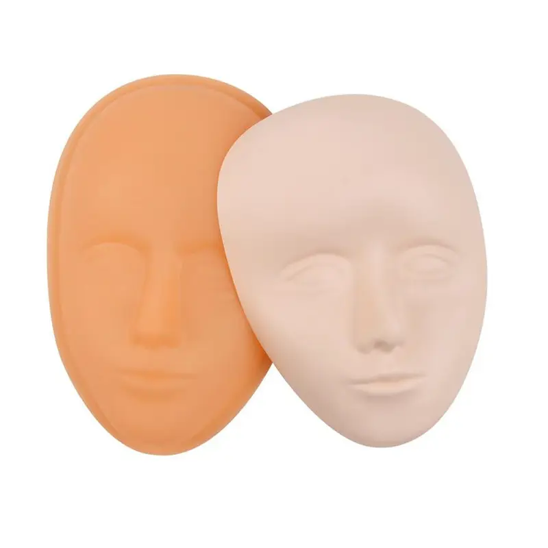 Professional 3d head Reusable Practical Skin Soft Rubber Mask Face Model Teaching For Permanent Makeup