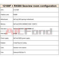 I3 12100 I5 12400 H610m 16G DDR4 M.2 RX580 Gaming Pc Computer with Rgb Desktops Prebuilt Accessories Wholesale Build Desktop Pc