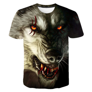 <span class=keywords><strong>T</strong></span>-<span class=keywords><strong>shirt</strong></span> à séchage rapide pour homme, imprimé, <span class=keywords><strong>personnalisé</strong></span>, loup, 3D, XXS-<span class=keywords><strong>6XL</strong></span> - Product Image 3