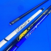 3-PC Uni-Lock Quick Stainless Joint Smooth Grip 58 pulgadas 13,2mm Punta dura Pool Cue Black Carbon Shaft BK3 Hecho de madera de arce