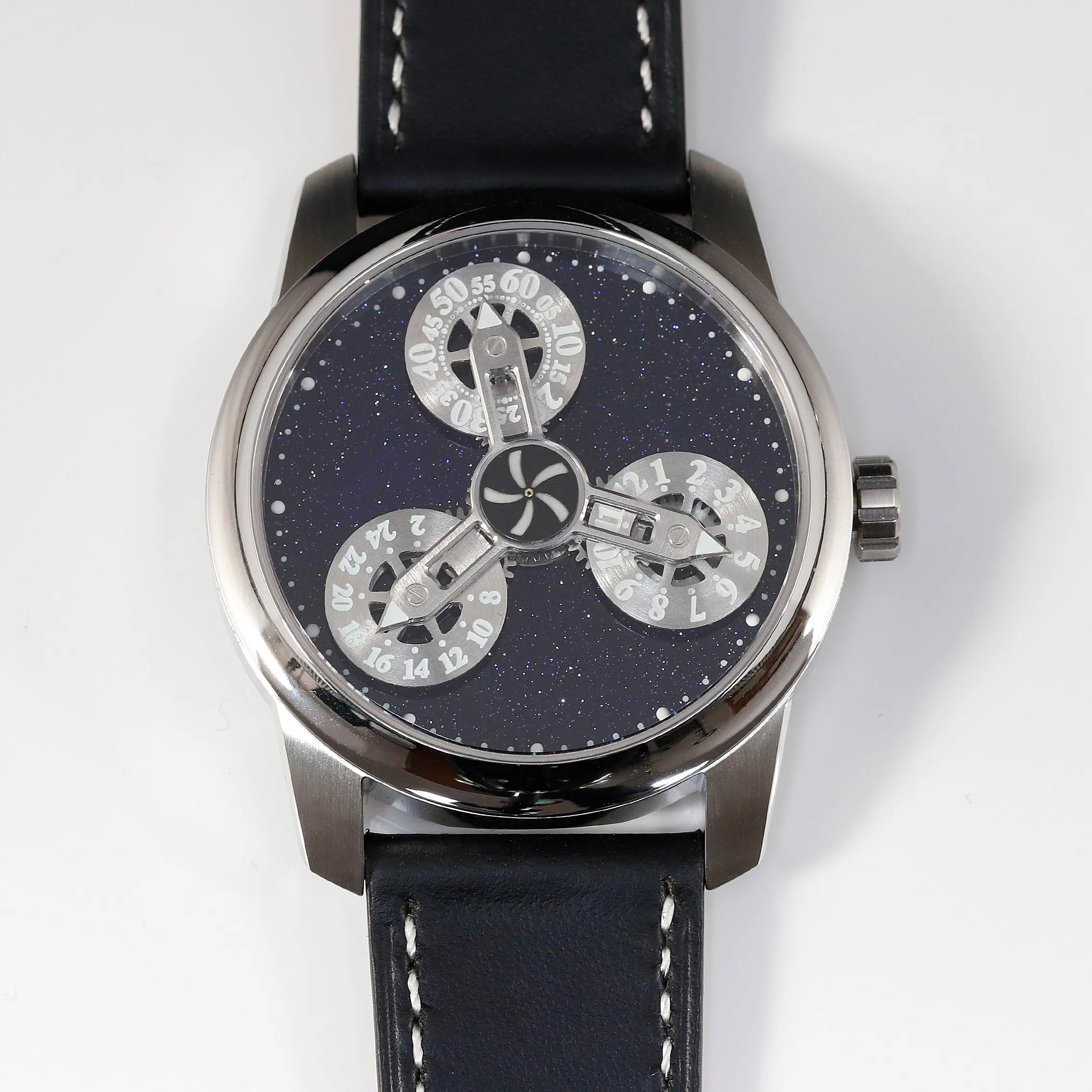 wholesale luxury Luminous automatic Self-Winding Leather strap Waterproof 2157 vintage mechanical wrist watch men