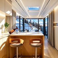 Maison conteneur carrée préfabriquée commerciale, résistante aux intempéries et respirante, villa moderne modulaire écologique, bureau mobile, bâtiment résidentiel