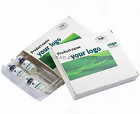 Boîte en carton personnalisée en gros avec insert en mousse pour flacon en verre de 5 ml et 10 ml