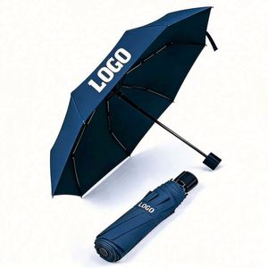 Sombrilla Plegable Personalizada de 3 Pliegues, Mini Paraguas de Mano Resistente a los Rayos UV con Logotipo - Product Image 1